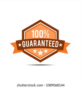 100% GUARANTEED LABEL , Guaranteed tags badge, guaranted label