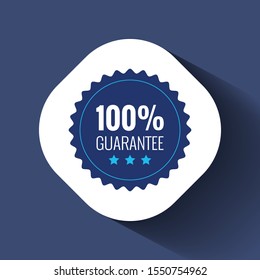 100% GUARANTEED LABEL , Guaranteed tags badge, guaranteed label