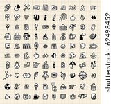 100 hand draw  web icon