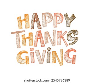 100% hand drawn doodle vector file. Lettering thanksgiving. Give thanks. Lettering for t-shirt design, mug print, bag print, clothes fashion. 