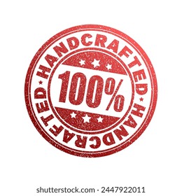 100% handgefertigte Stempel Vektorgrafik Design