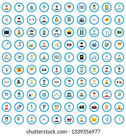 100 handphone section icons set in flat style for any design vector illustration