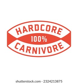100% Hardcore Carnivore - Logo Design