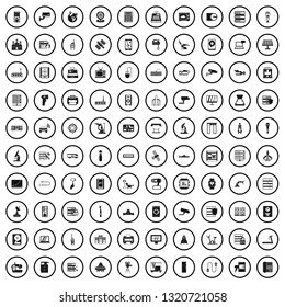 100 hardware icons set in simple style for any design vector illustration