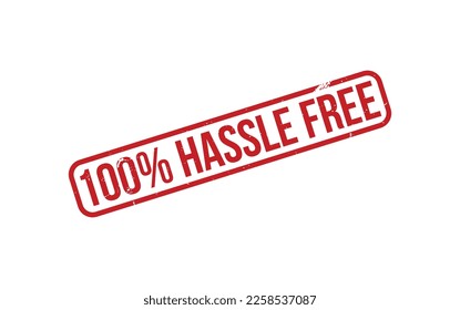 100% Hassle Free Rubber Stamp Seal Vector