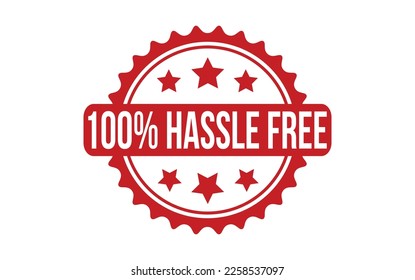 100% Hassle Free Rubber Stamp Seal Vector