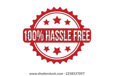 100% Hassle Free Rubber Stamp Seal Vector