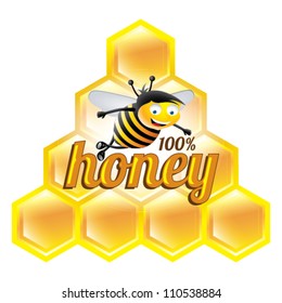100% honey - bee