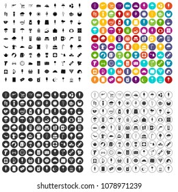 100 ice cream icons set vector in 4 variant for any web design isolated on white