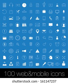 100 Icons For Web and Mobile , season 2014