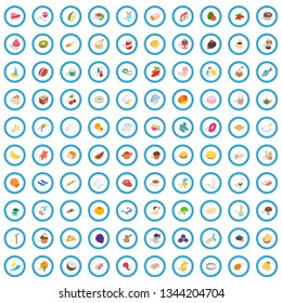 100 infusion icons set in isometric 3d style for any design vector illustration