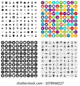 100 initiation icons set vector in 4 variant for any web design isolated on white