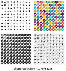 100 inn icons set vector in 4 variant for any web design isolated on white