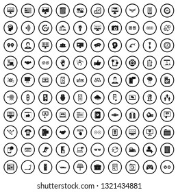 100 interface icons set in simple style for any design vector illustration
