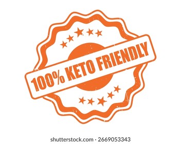 100% KETO-FREUNDLICHES Gummi-Stempelsiegel mit dekorativem Rand