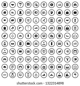 100 lending icons set in simple style for any design vector illustration