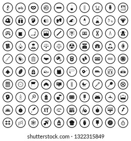 100 libra icons set in simple style for any design vector illustration
