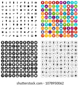 100 light icons set vector in 4 variant for any web design isolated on white