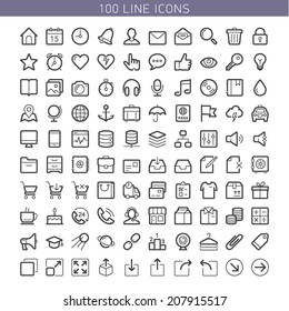 11,974 Set Of 100 Icons For Mobile Images, Stock Photos & Vectors ...