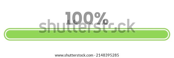 100% Loading. 100%\
progress bar Infographics vector, 100 Percentage ready to use for\
web design ux-ui