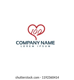 100 logo concept