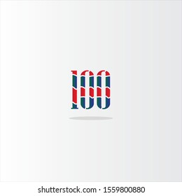100 logo design. abstract logo design. simple design.