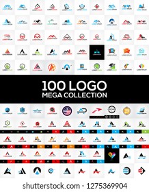 100 Logo Templates Set