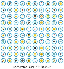 100 logotype icons set in flat style for any design vector illustration