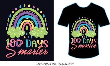 100 Magical Days Of School, Happy back to school day shirt print template, typography design for kindergarten pre-k preschool, last and first day of school, 100 days of school shirt	
