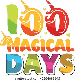 100 Magical days t-shirt design