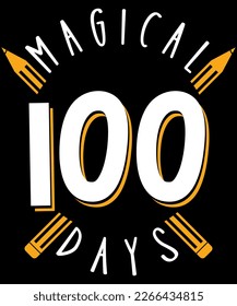 100 Magical days t-shirt design