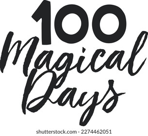 100 Magical days t-shirt design
