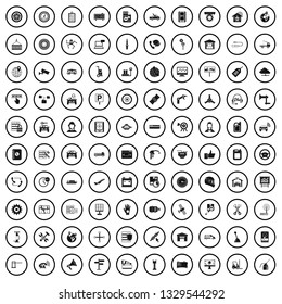 100 maintenance icons set in simple style for any design vector illustration