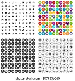 100 maintenance icons set vector in 4 variant for any web design isolated on white
