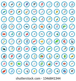 100 management icons set in isometric 3d style for any design vector illustration