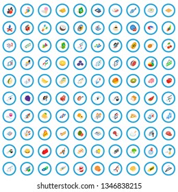 100 marketing icons set in isometric 3d style for any design vector illustration