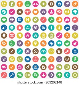 100 Medical icons