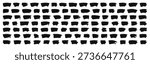 100+ mega vector brush strokes collection. Paintbrush strokes collection. Ink splatters, grungy painted lines.