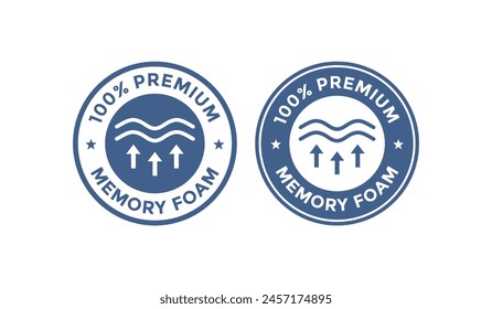 100% memory foam logo badge. Suitable for product label