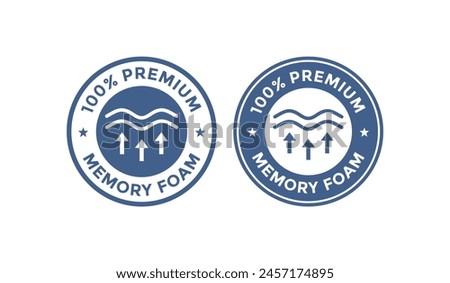 100% memory foam logo badge. Suitable for product label