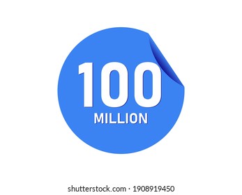 100 Million Texts On The Blue Sticker