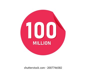 100 Million Texts On The White Background