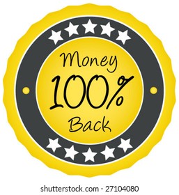 100% Money Back Badge.