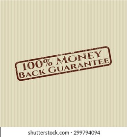 100% Money Back Guarantee rubber seal