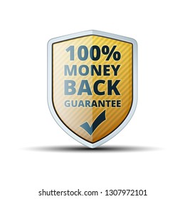 100% Money Back Guarantee shield