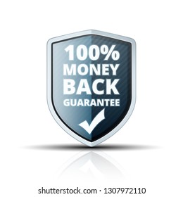 100% Money Back Guarantee shield