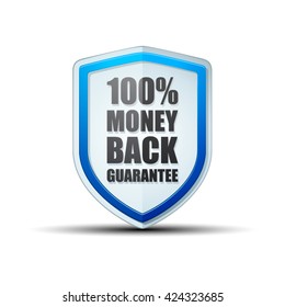 100% Money Back Guarantee shield
