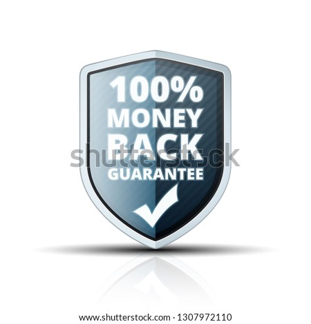 100% Money Back Guarantee shield