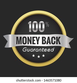 100% Money Back Guarantee Style Badges