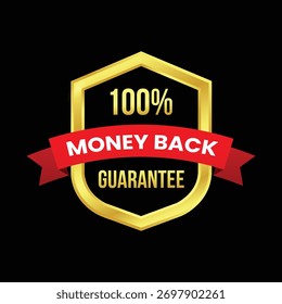 100% Geld zurück garantieren Vektordesign